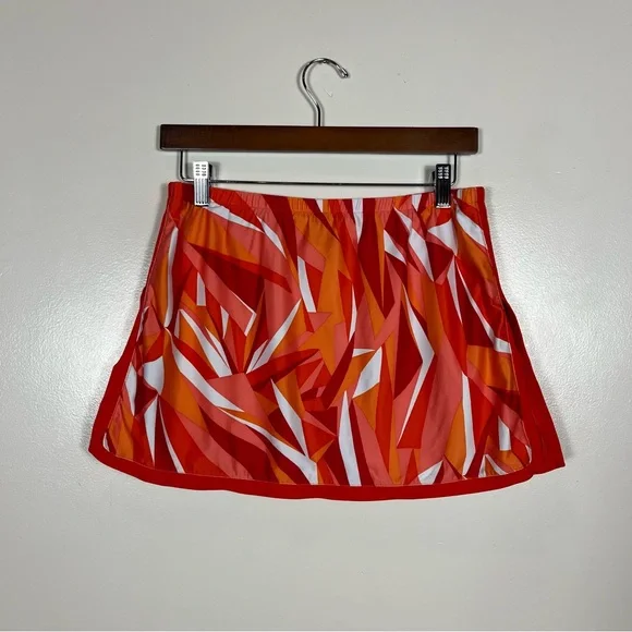 Nike Athletic Mini Skirt Skort Small 4 6 Tennis Pickleball Geometric Preppy Y2K - Picture 2 of 5